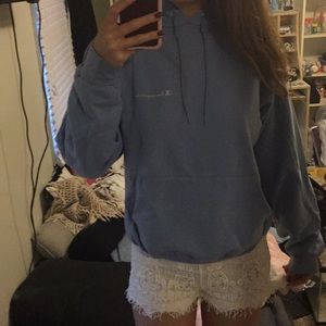 Baby blue champion hoodie